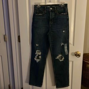 Old Navy extra high rise ski hi straight jeans